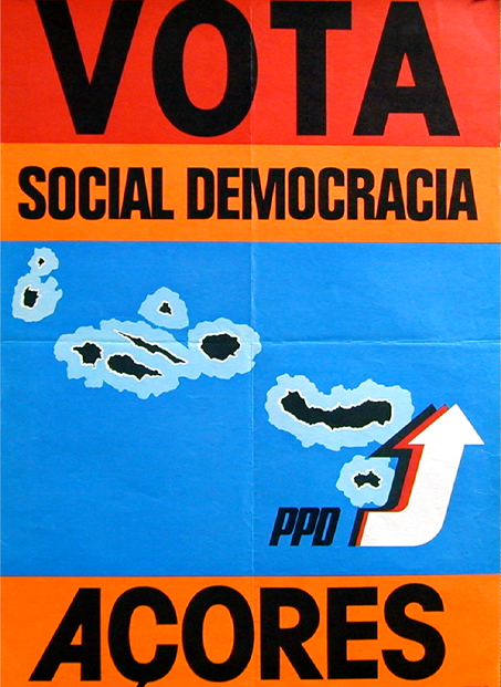 Cartaz antigo do PPD Açores
