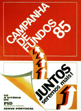 Cartaz do PSD de 1985 - Campanha de fundos