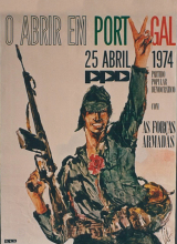 Cartaz antigo 25 de Abril de 1974