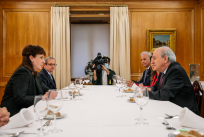 rui rio almoca com a embaixadora da ucrania