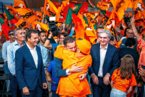 luis montenegro em braganca 2025 autarquicas